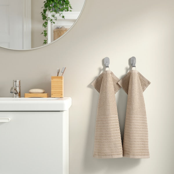 VÅGSJÖN Guest towel - light beige 30x50 cm