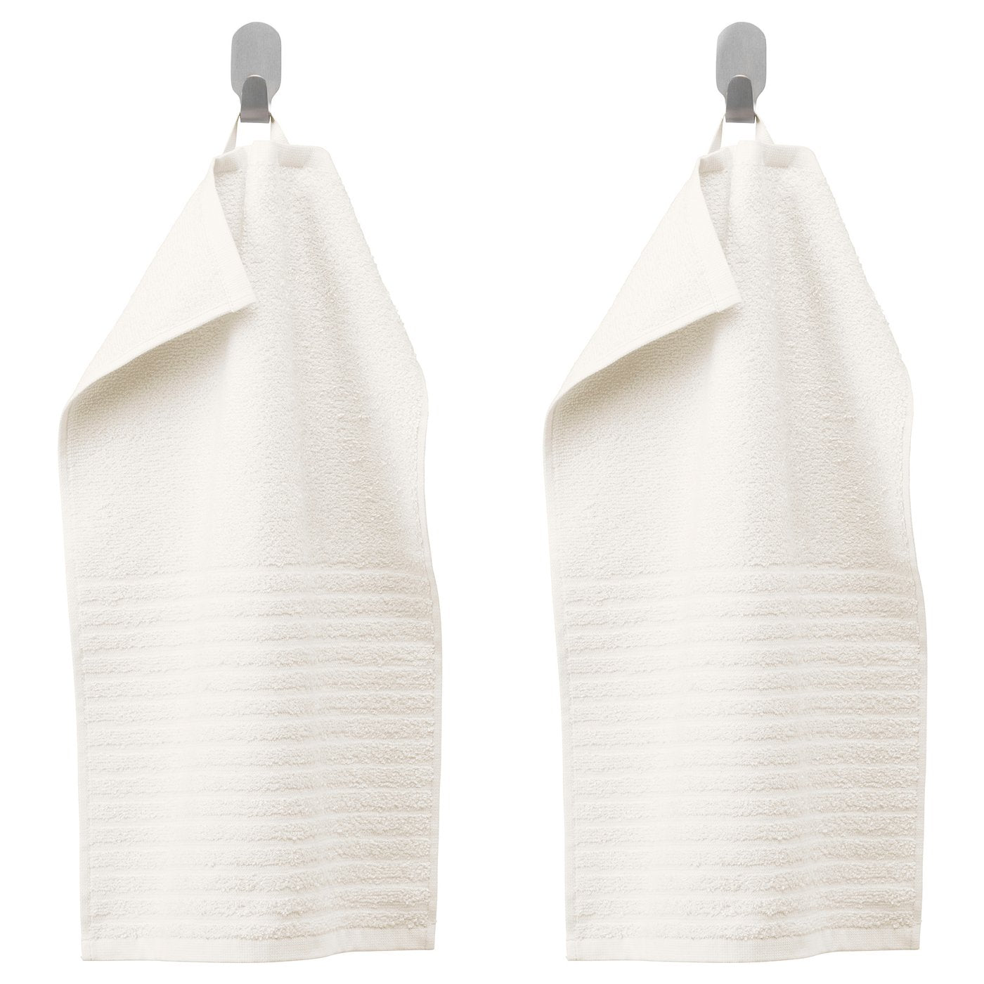 VÅGSJÖN guest towel, white, 30x50 cm, 2 pack
