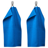 VÅGSJÖN guest towel, bright blue, 30x50 cm, 2 pack