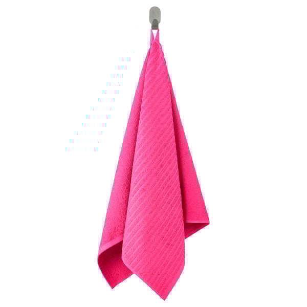 VÅGSJÖN - VÅGSJÖN Hand towel, bright pink, 50x100 cm