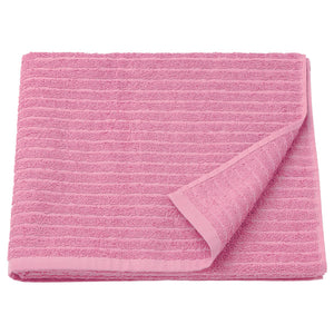VÅGSJÖN bath towel, pink, 70x140 cm