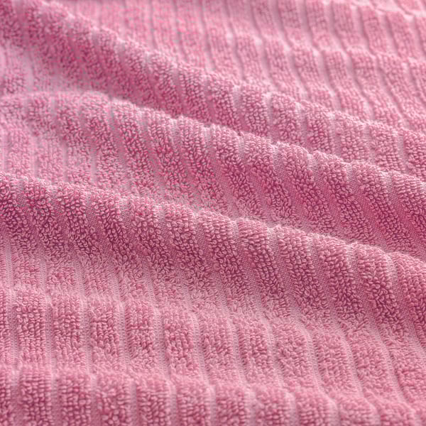 VÅGSJÖN hand towel, pink, 50x100 cm
