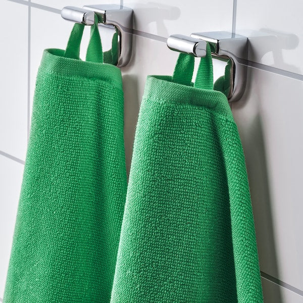 VÅGSJÖN - Towel, bright green,70x140 cm