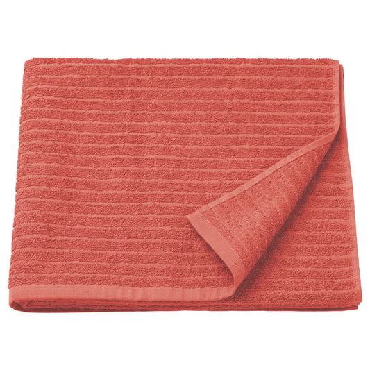 VÅGSJÖN - VÅGSJÖN Bath sheet, orange-red, 100x150 cm