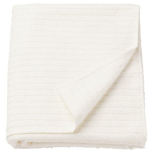 VÅGSJÖN bath towel, white, 100x150 cm