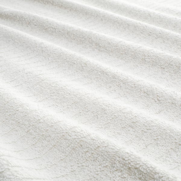 VÅGSJÖN bath sheet, white, 100x150 cm
