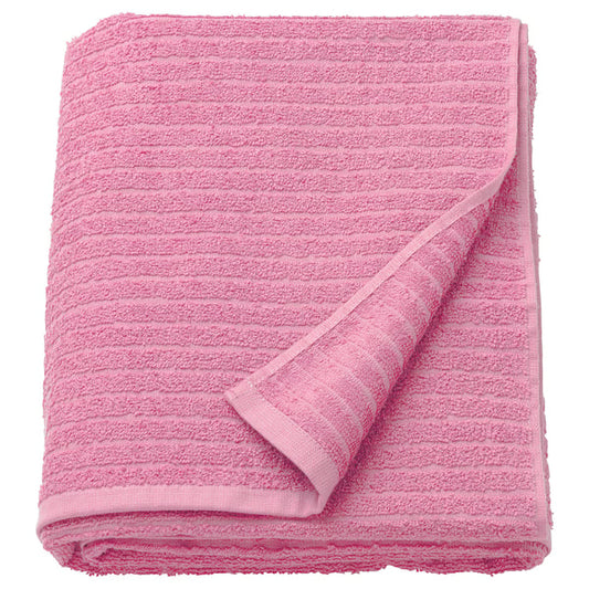 VÅGSJÖN - VÅGSJÖN Bath sheet, pink, 100x150 cm