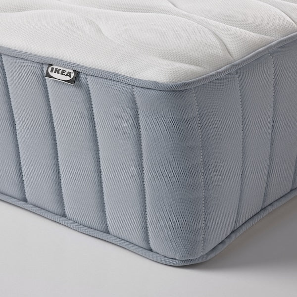 VÅGSTRANDA - Pocket sprung mattress, extra firm/light blue, , 180x200 cm