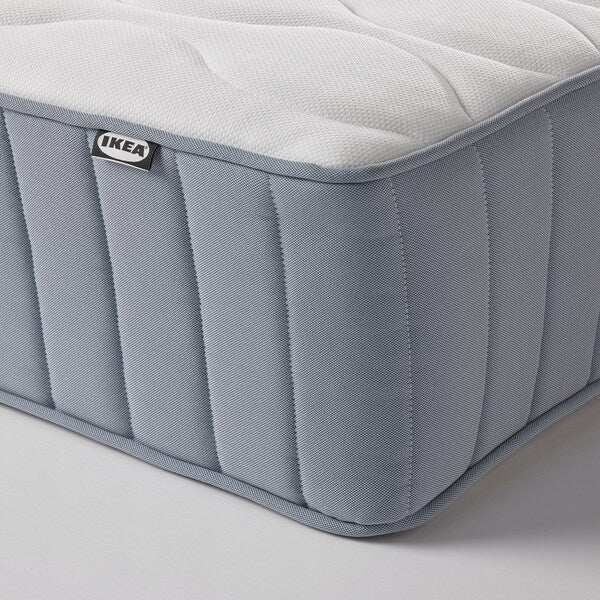 VÅGSTRANDA - Pocket sprung mattress, extra firm/light blue, , 80x200 cm