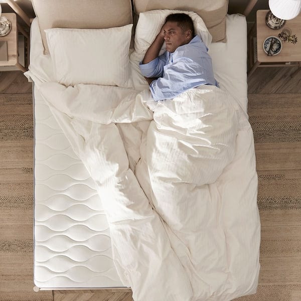 Ikea VÅGSTRANDA Pocket sprung mattress, extra firm/light blue, 140x200 cm