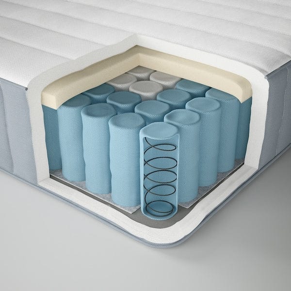 Ikea VALEVÅG Pocket sprung mattress firm/light blue 140x200 cm ,