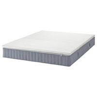 VALEVÅG mattress and mattress pad, extra firm light blue/Nisseholm white, 180x200 cm