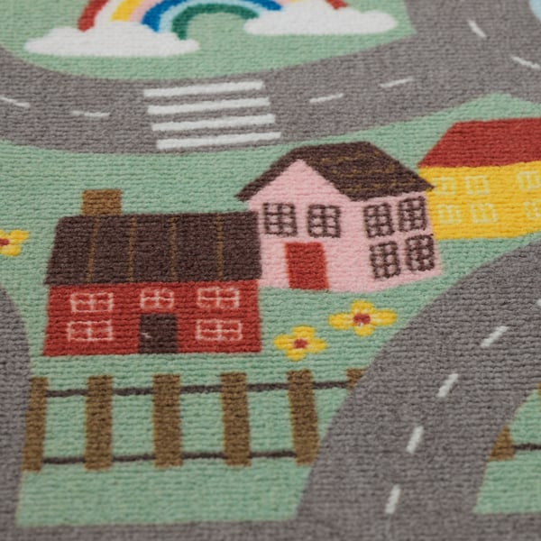VALLABY - VALLABY Rug, green, 100x133 cm