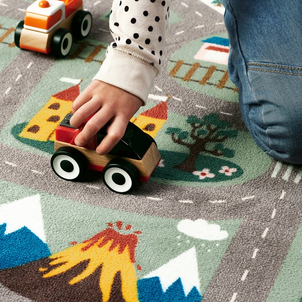 VALLABY - VALLABY Rug, green, 100x133 cm