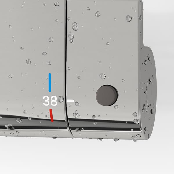 VALLAMOSSE thermostatic shower mixer, chrome-plated, 150 mm