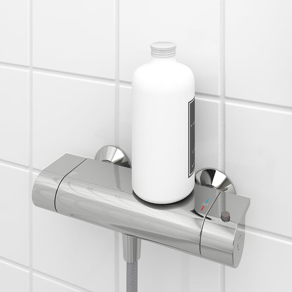 VALLAMOSSE thermostatic shower mixer, chrome-plated, 150 mm