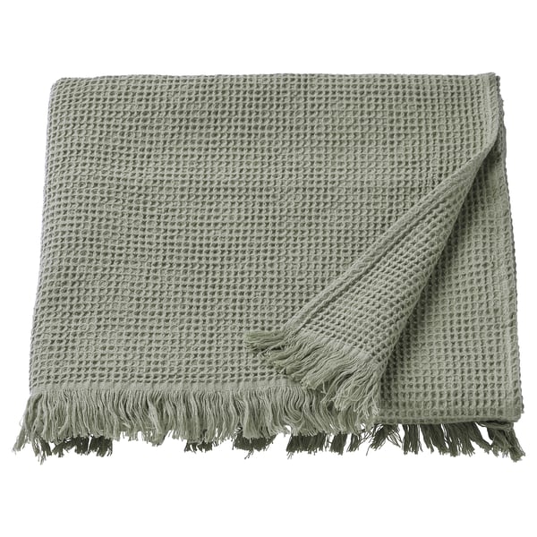 VALLASÅN bath towel, light green, 70x140 cm