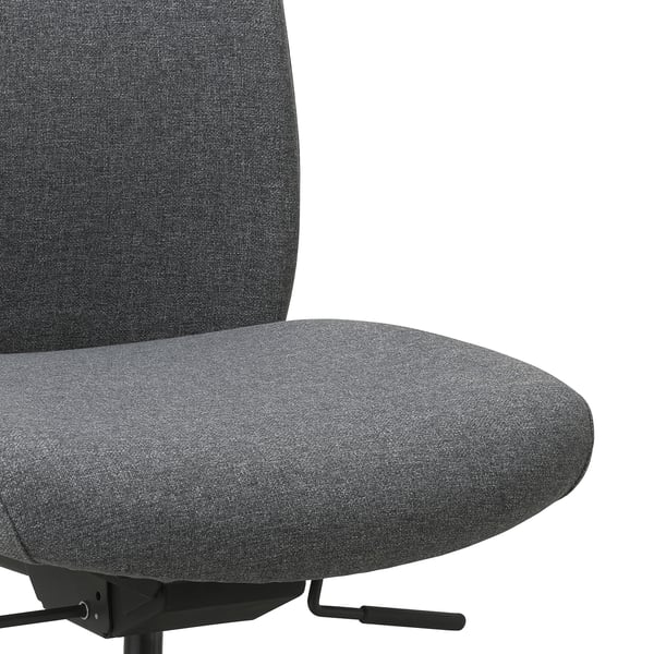 VALLFJÄLLET office chair, Gunnared grey, 50x100x72 cm