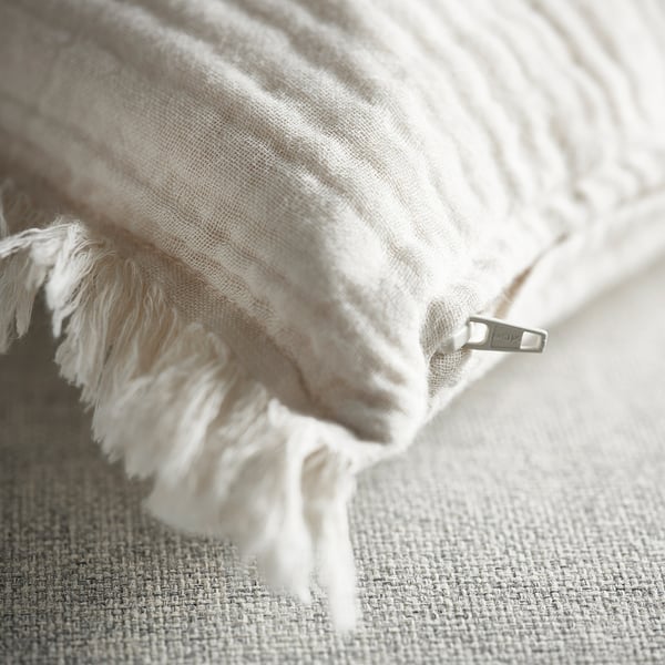 VALLKRASSING cushion cover, off-white, 50x50 cm