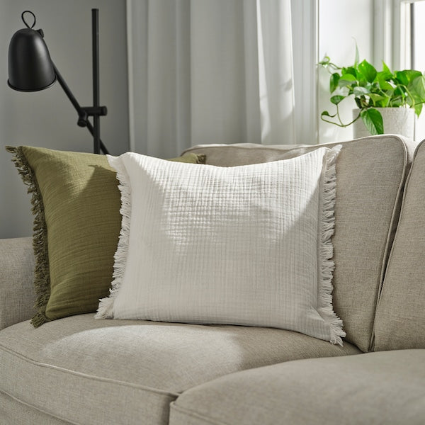 VALLKRASSING - Cushion cover, off-white, 50x50 cm