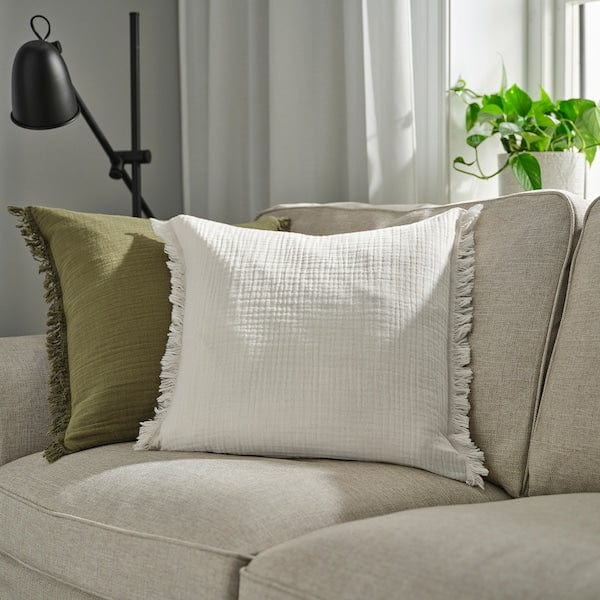 Ikea VALLKRASSING - Cushion cover, off-white, 50x50 cm