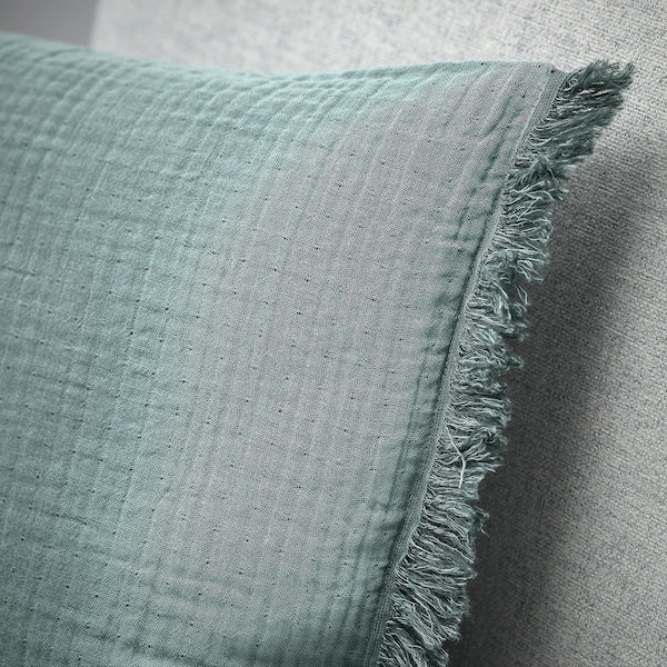 VALLKRASSING - Cushion cover, light blue-grey, 50x50 cm