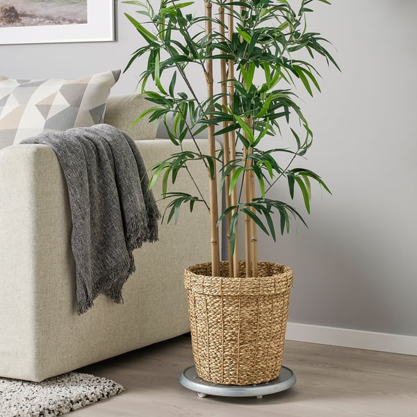 VALLMOFRÖN plant pot, seagrass, 24 cm
