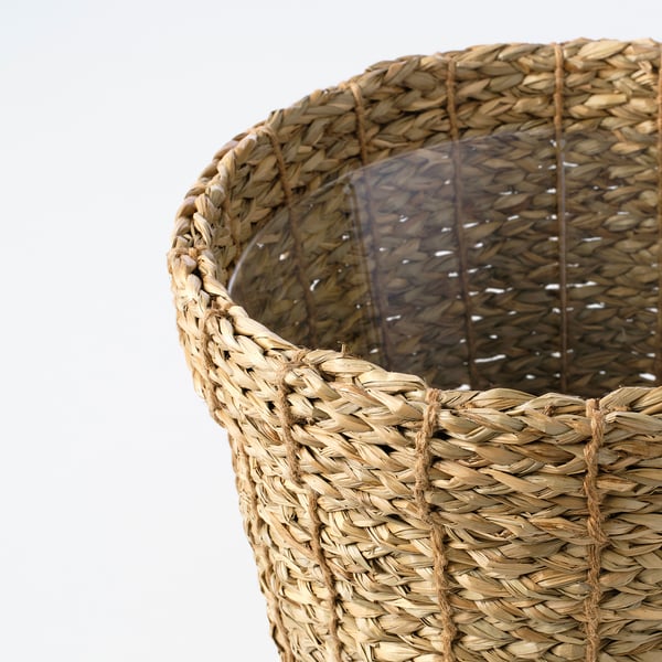 VALLMOFRÖN plant pot, seagrass, 24 cm