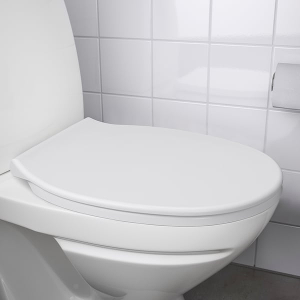 VALLOXEN toilet seat, white, 44x36.0 cm