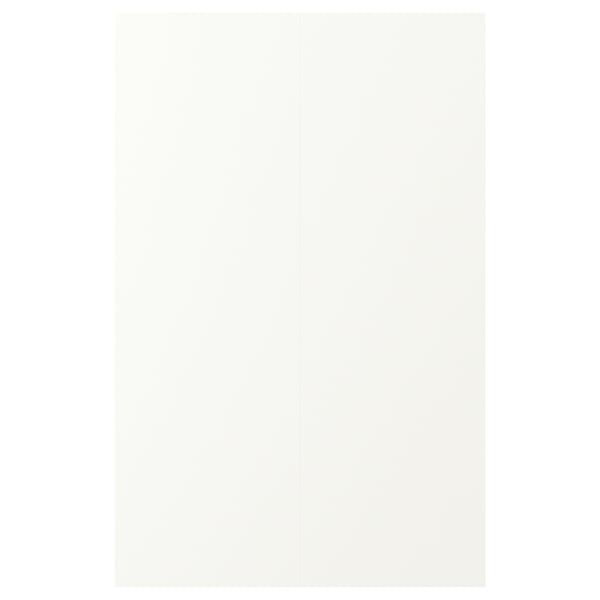 VALLSTENA 2-p door f corner base cabinet set, white, 25x80 cm