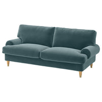 VALNÄS 2-seat sofa, Alhamn dark grey-blue, 206 cm