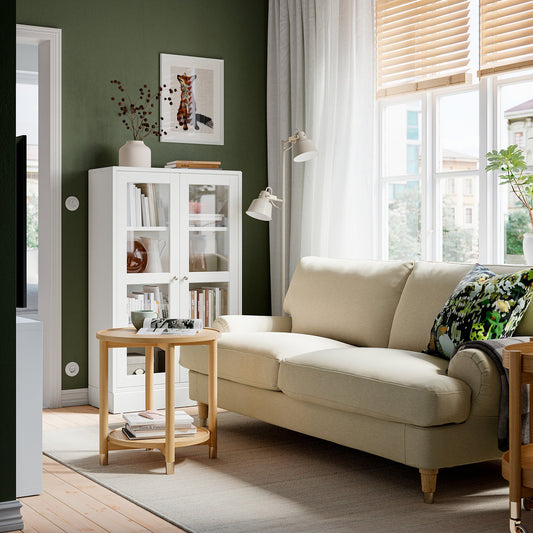 VALNÄS 2-seat sofa, Knäbäck light beige, 206 cm
