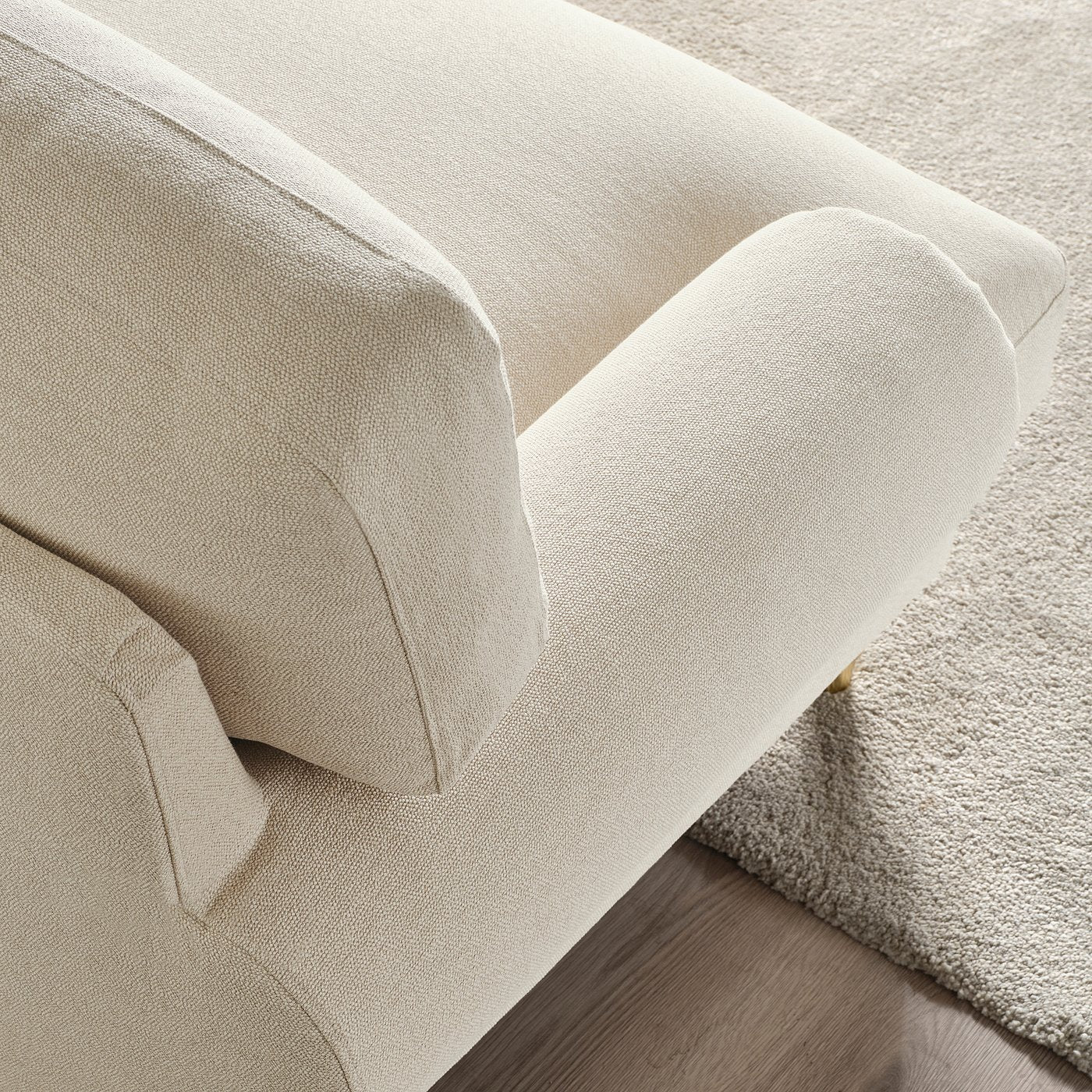 VALNÄS 3-seat sofa, Knäbäck light beige, 246x90x94 cm
