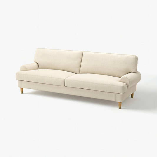 VALNÄS 3-seat sofa, Knäbäck light beige, 246x90x94 cm