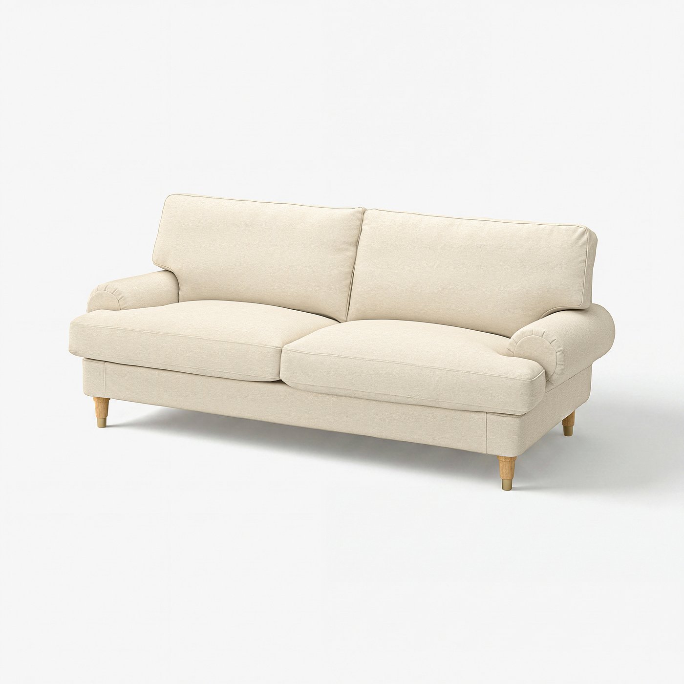 VALNÄS cover for 2-seat sofa, Knäbäck light beige