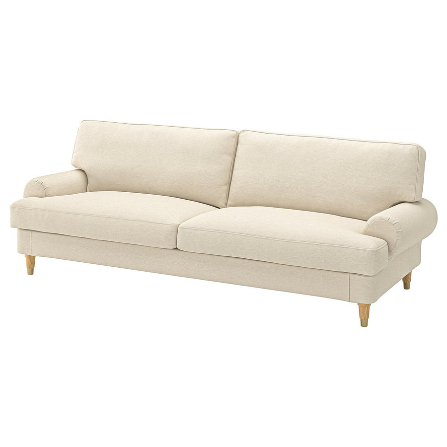 VALNÄS cover for 3-seat sofa, Knäbäck light beige