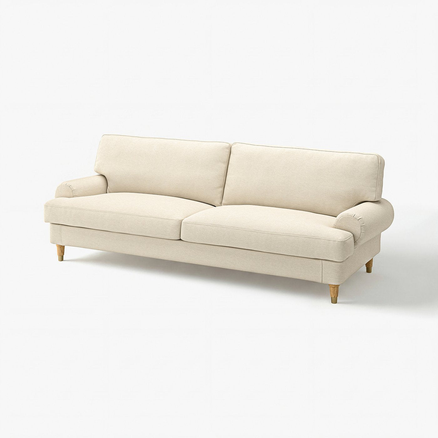 VALNÄS cover for 3-seat sofa, Knäbäck light beige