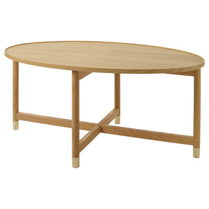 VALNÄS coffee table, oak veneer, 118x50 cm