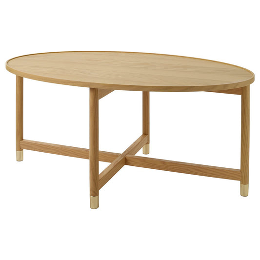 VALNÄS coffee table, oak veneer, 118x50 cm