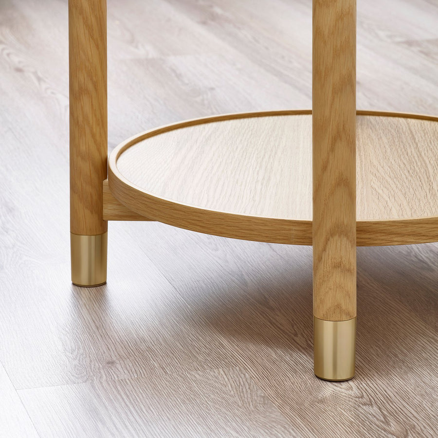 VALNÄS side table, oak veneer, 53 cm