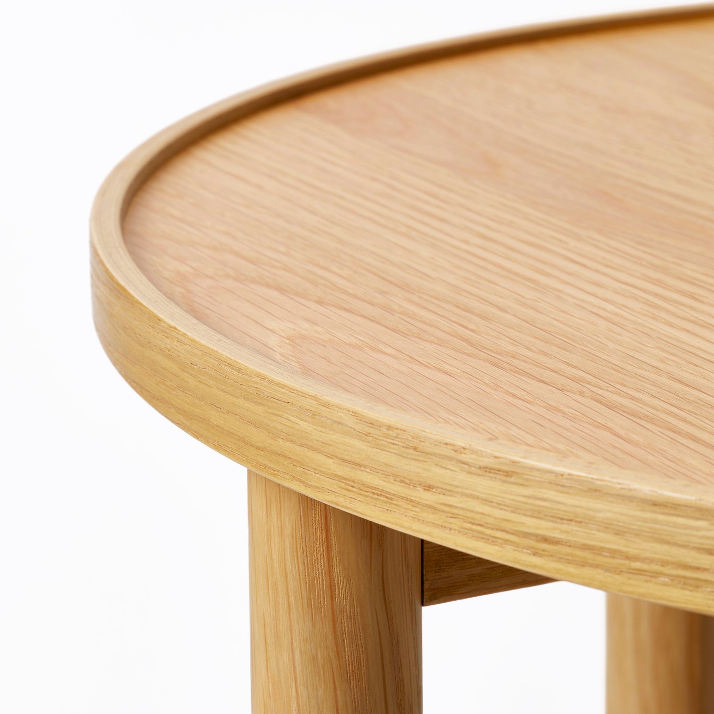 VALNÄS side table, oak veneer, 53 cm