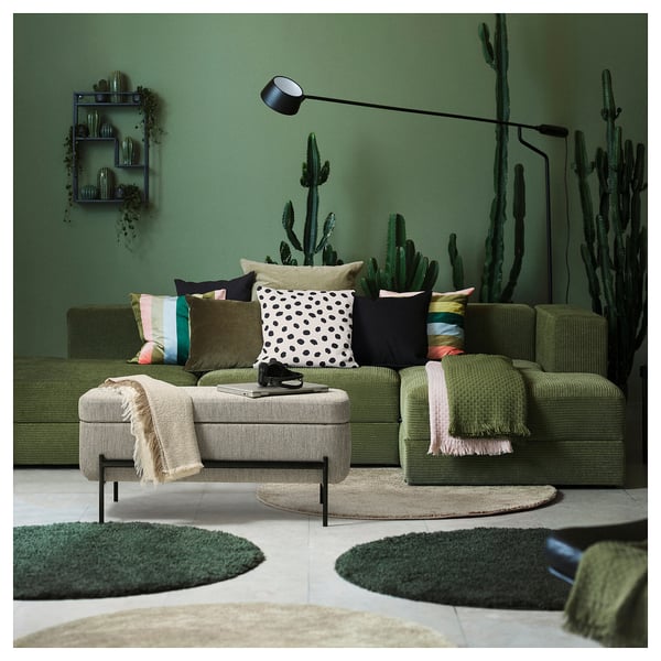 VALTORP bench, with storage/Viarp beige/brown, 103 cm