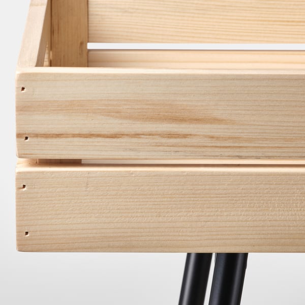 VANILJSTÅNG plant stand, pine/black, 67 cm