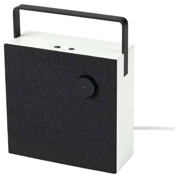 VAPPEBY bluetooth speaker, gen 3 white/black, 20x20 cm