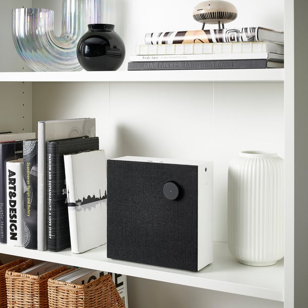 VAPPEBY bluetooth speaker, gen 3 white/black, 20x20 cm