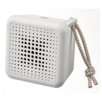 VAPPEBY portable bluetooth speaker, waterproof/white, 6x8 cm