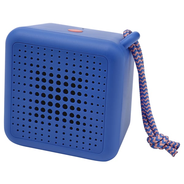 VAPPEBY portable bluetooth speaker, waterproof/blue, 6x8 cm