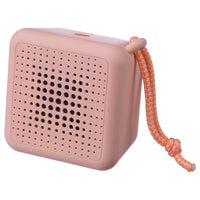 VAPPEBY portable bluetooth speaker, waterproof/pink, 6x8 cm