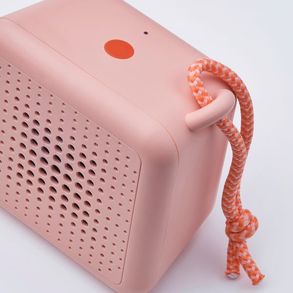 VAPPEBY - VAPPEBY Portable bluetooth speaker, waterproof/pink