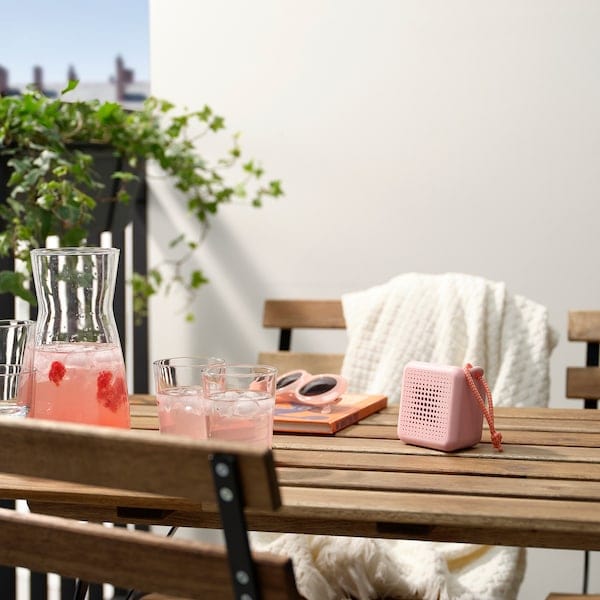 Ikea VAPPEBY - Portable Bluetooth® speaker, waterproof/pink-905.918.14